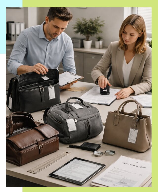 Сертификация сумок в Урюпинске от 7726 руб. | Алешин-Рюп