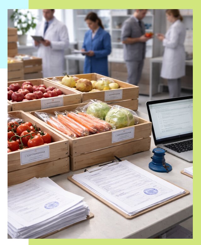 Сертификация овощей и фруктов в Урюпинске от 8756 р. | Алешин-Рюп