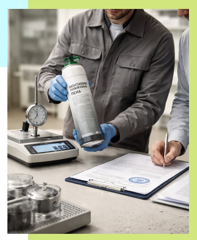 Сертификация монтажной пены в Урюпинске от 15452 р. | Алешин-Рюп