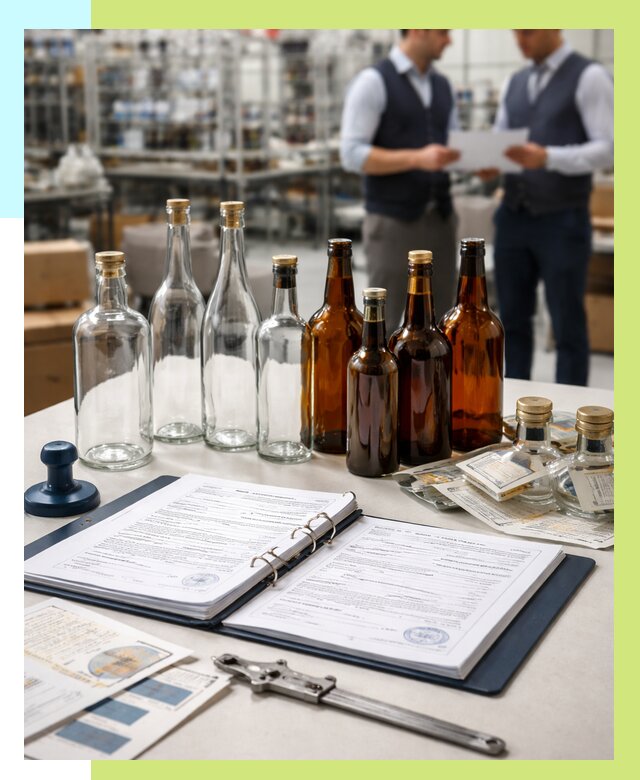 Сертификация стеклянных бутылок в Урюпинске от 25753 р. | Алешин-Рюп