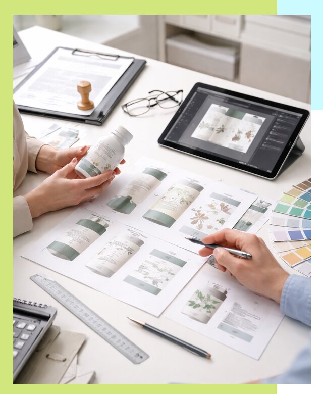 Профессиональная разработка дизайна и текста этикетки продукции в Урюпинске