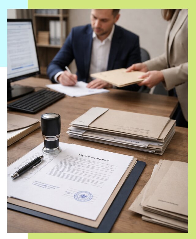 Отказное письмо для таможни в Урюпинске от 3090 р, Алешин-Рюп