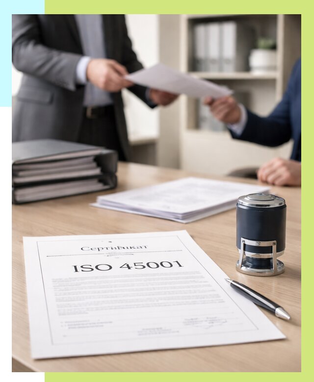 Сертификат ISO 45001 в Урюпинске под ключ от 46355 р. | Алешин-Рюп