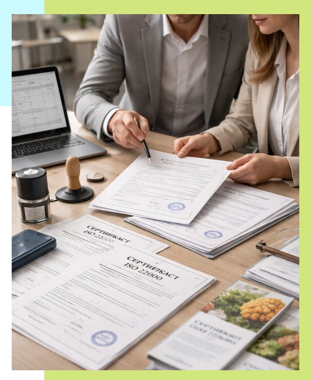 Сертификат ISO 22000 в Урюпинске от 41204 р. под ключ | Алешин-Рюп